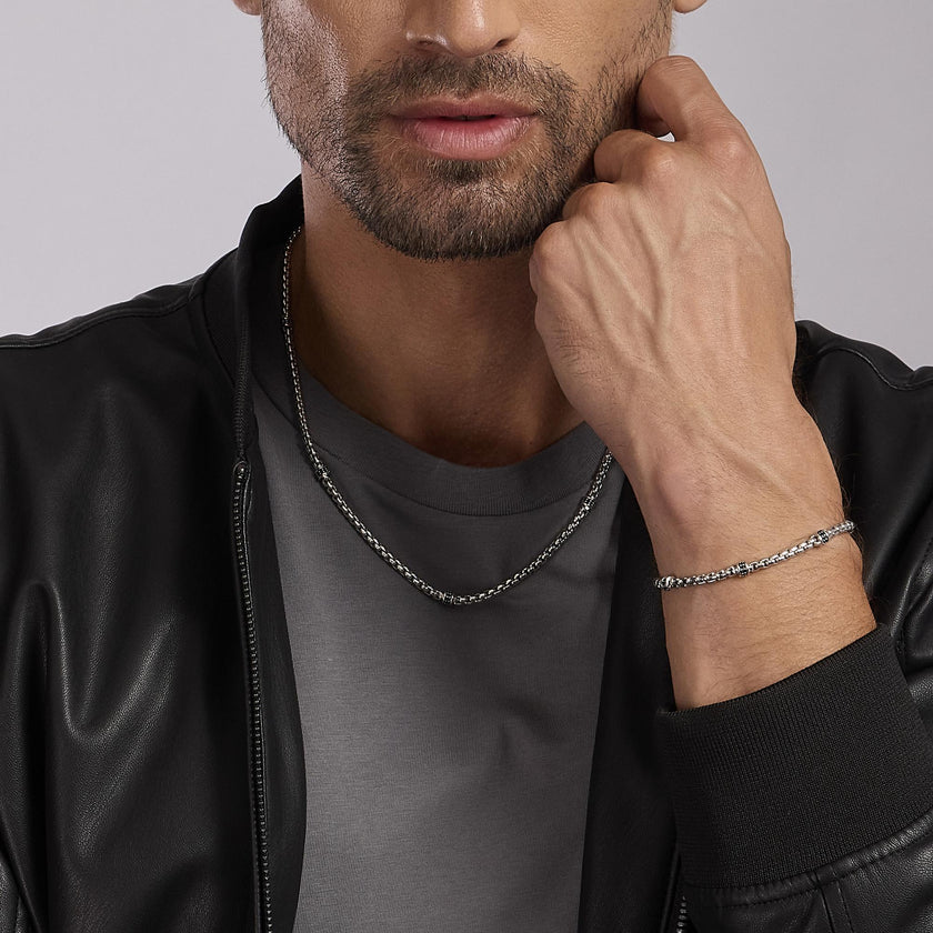 Mabina | Bracciale con inserti neri MONTECARLO | 533626