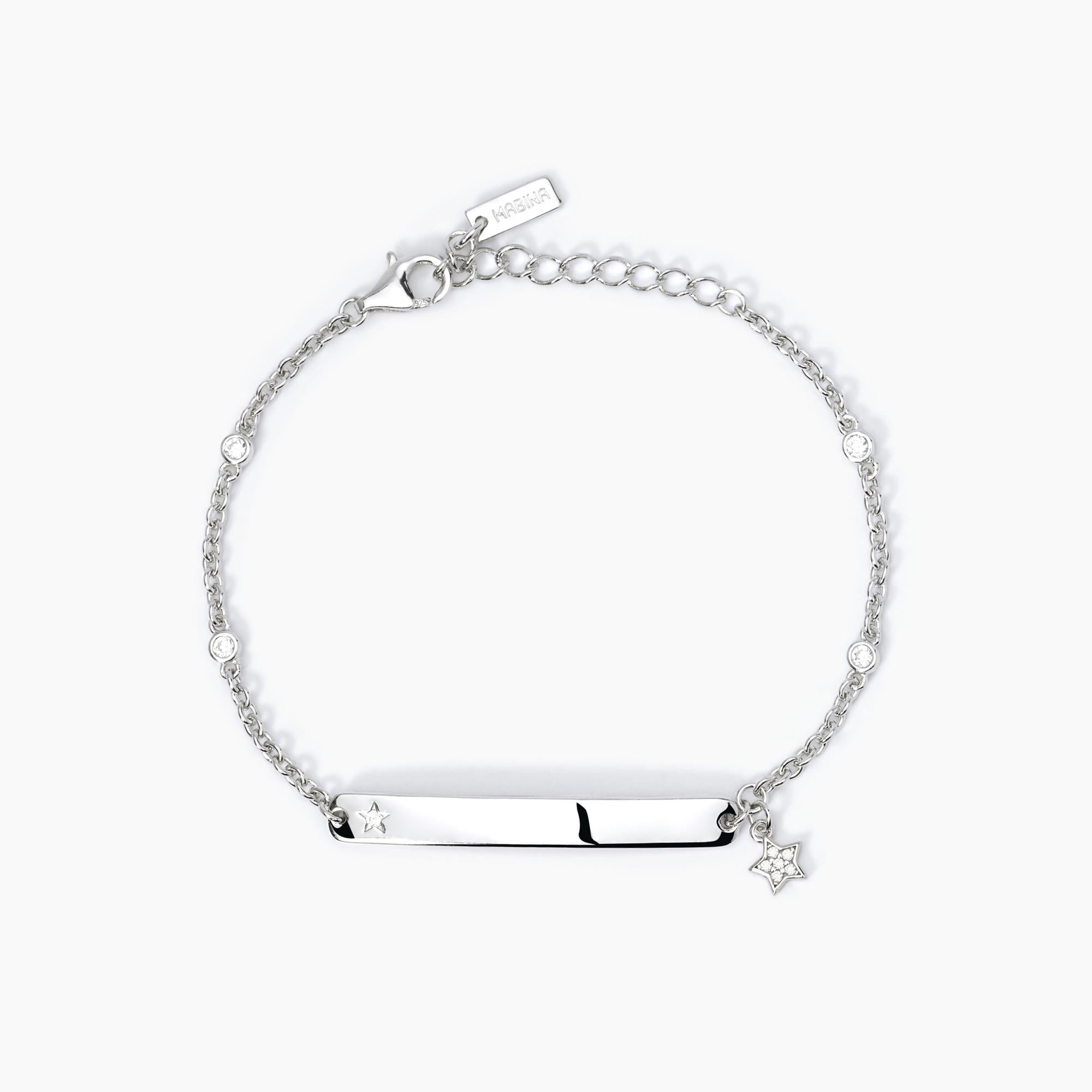 Mabina | Bracciale con targhetta in argento SOLO TUO | 533641