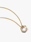 PANDORA ESSENCE | Collana Cerchio Linea Sinuosa con Perla d'Acqua Dolce Coltivata e Pavè | 363303C01-45