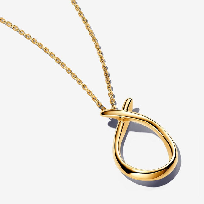 PANDORA ESSENCE | Collana Goccia Linea Sinuosa | 363316C00-50