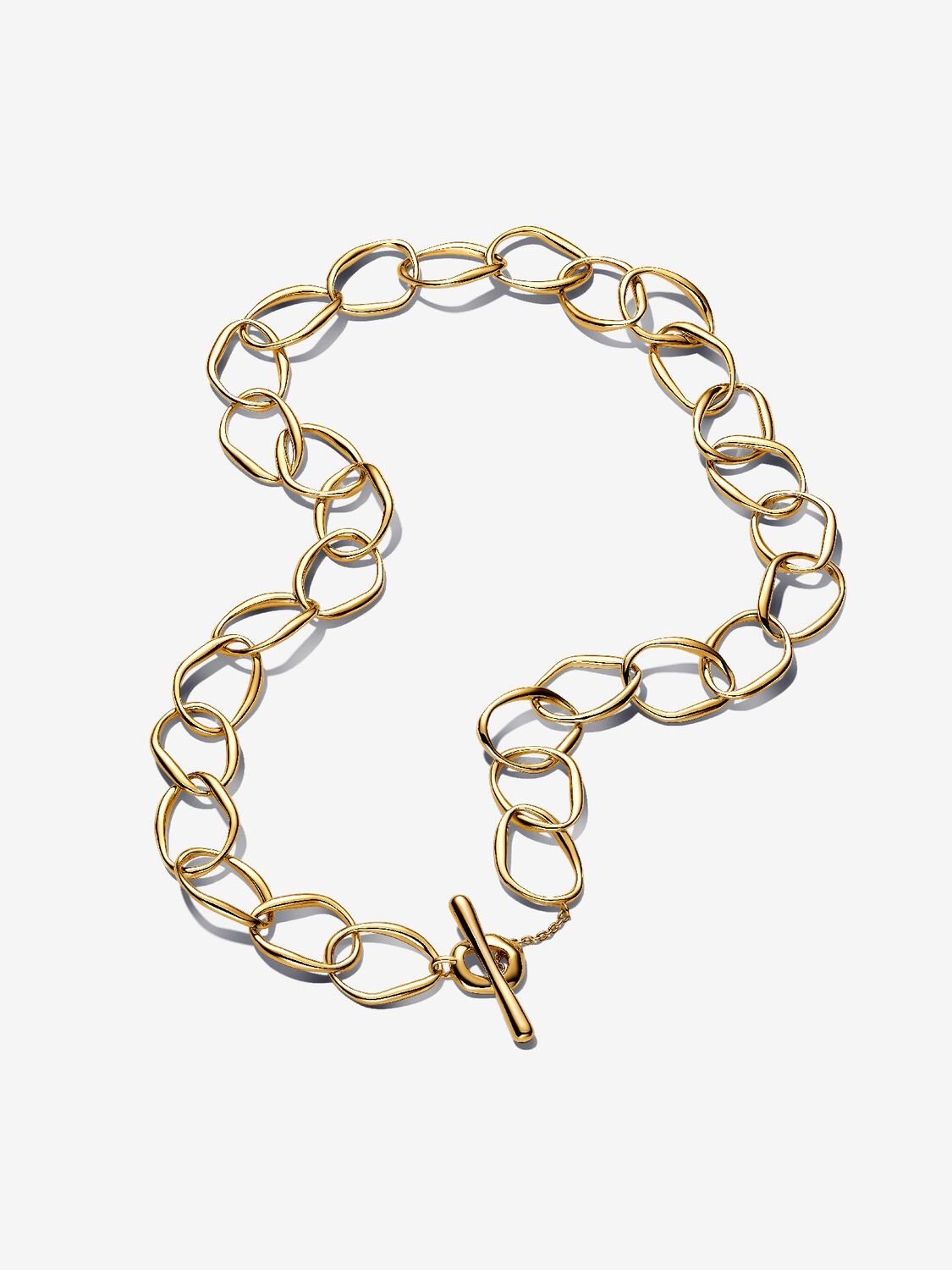 PANDORA ESSENCE |  Collana Maglia Linea Sinuosa Placcatura in Oro 14k | 363881C00-45