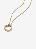 PANDORA ESSENCE | Collana Cerchio Fascia Intrecciata Bicolore Argento Sterling 925, Placcatura in Oro 14k | 363882C00-45