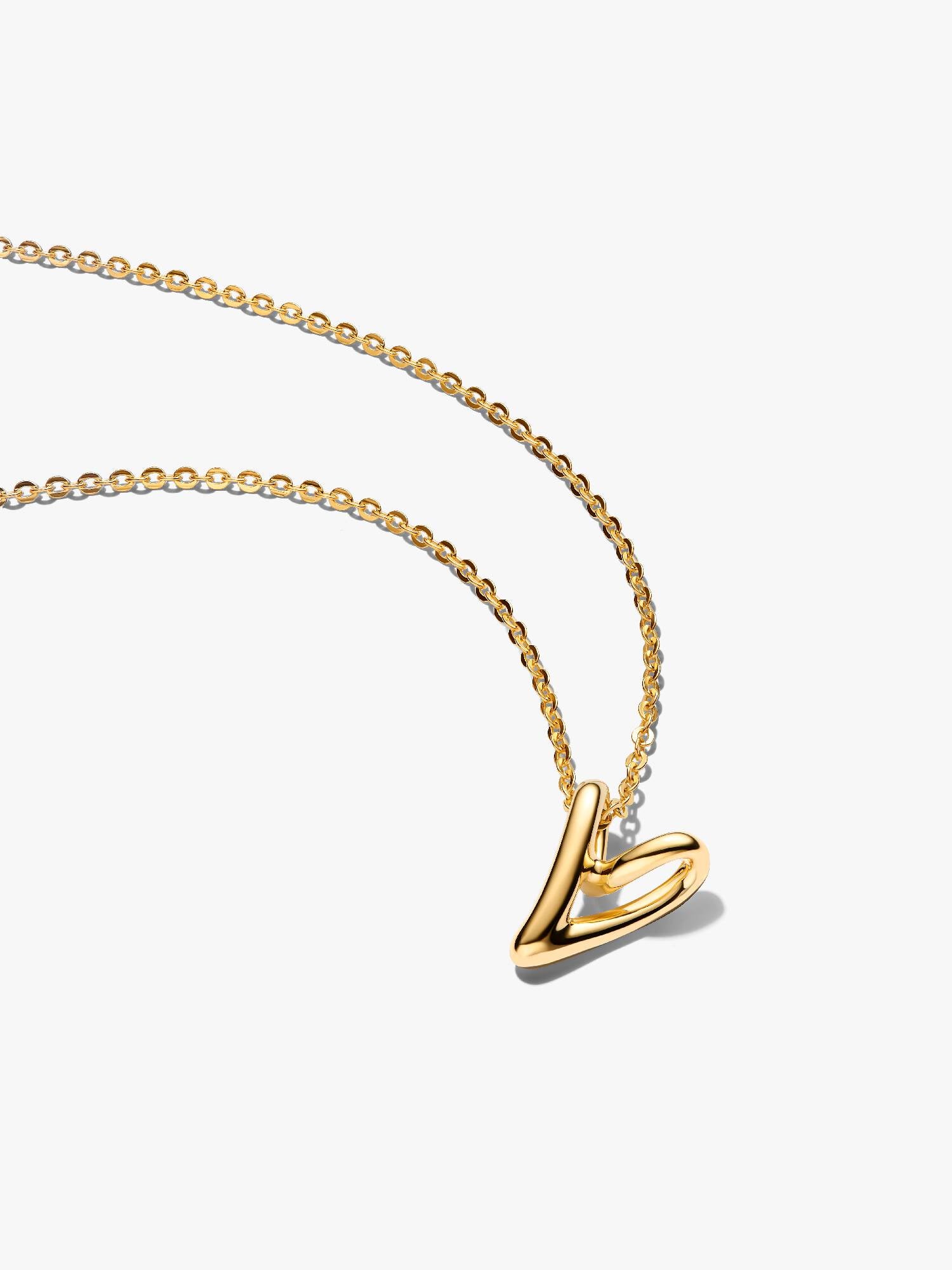 PANDORA ESSENCE | Collana Cuore Piccolo Linea Sinuosa | 364360C00-45