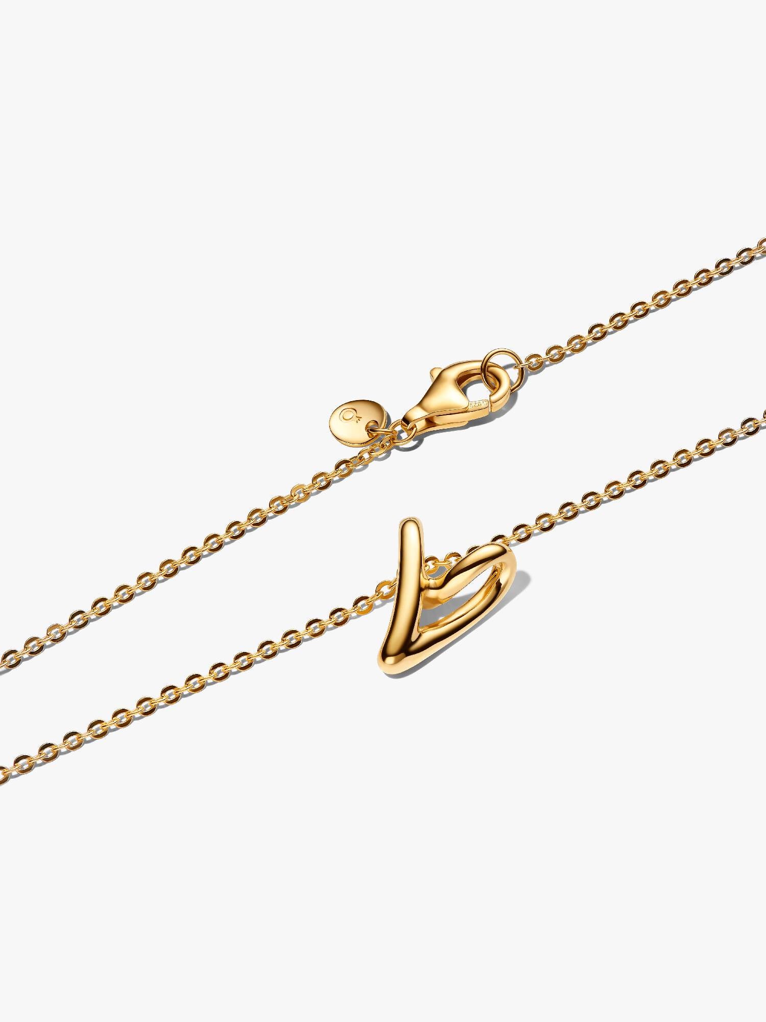 PANDORA ESSENCE | Collana Cuore Piccolo Linea Sinuosa | 364360C00-45
