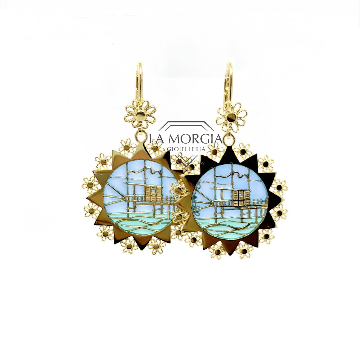 PRESENTOSA | Orecchini Argento Dorato 925‰ diam. 2,8 cm | OR PMF02GS1