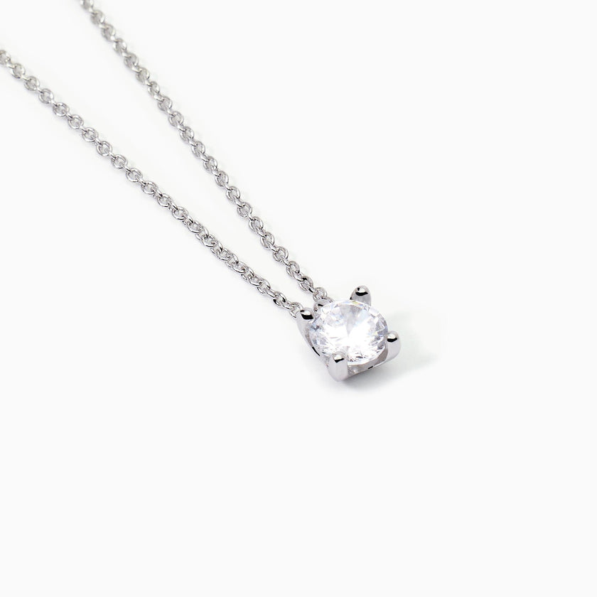 Mabina | Girocollo in argento con catena forzatina e punto luce SHINY | 553550