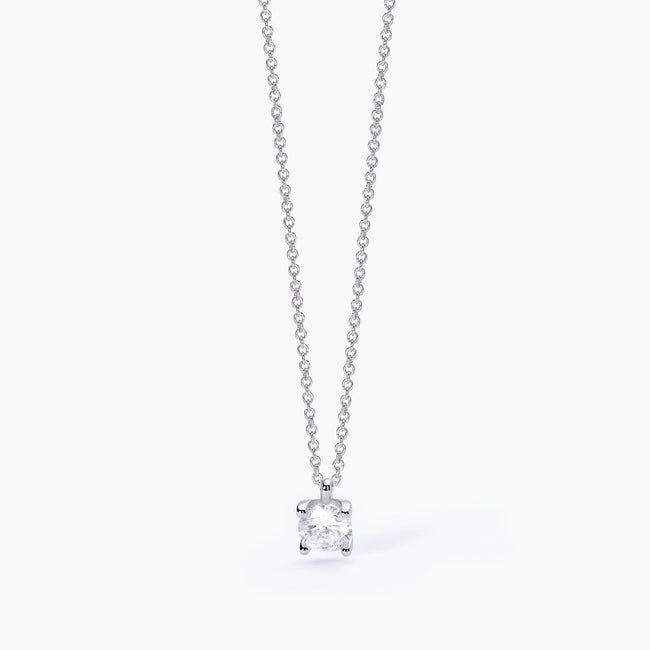 Mabina | Girocollo in argento con catena forzatina e punto luce SHINY | 553550