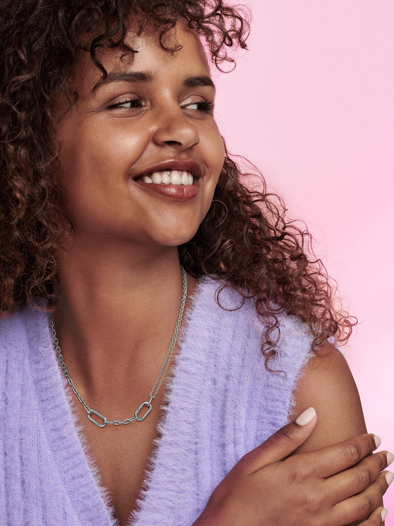 PANDORA ME | Collana Doppia Maglia Link | 392303C00-45 *