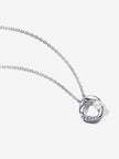 PANDORA ESSENCE | Collana Cerchio Linea Sinuosa con Perla d'Acqua Dolce Coltivata e Pavè Argento Sterling 925 | 393303C01-45