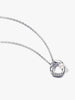 PANDORA ESSENCE | Collana Cerchio Linea Sinuosa con Perla d'Acqua Dolce Coltivata e Pavè | 393303C01-45