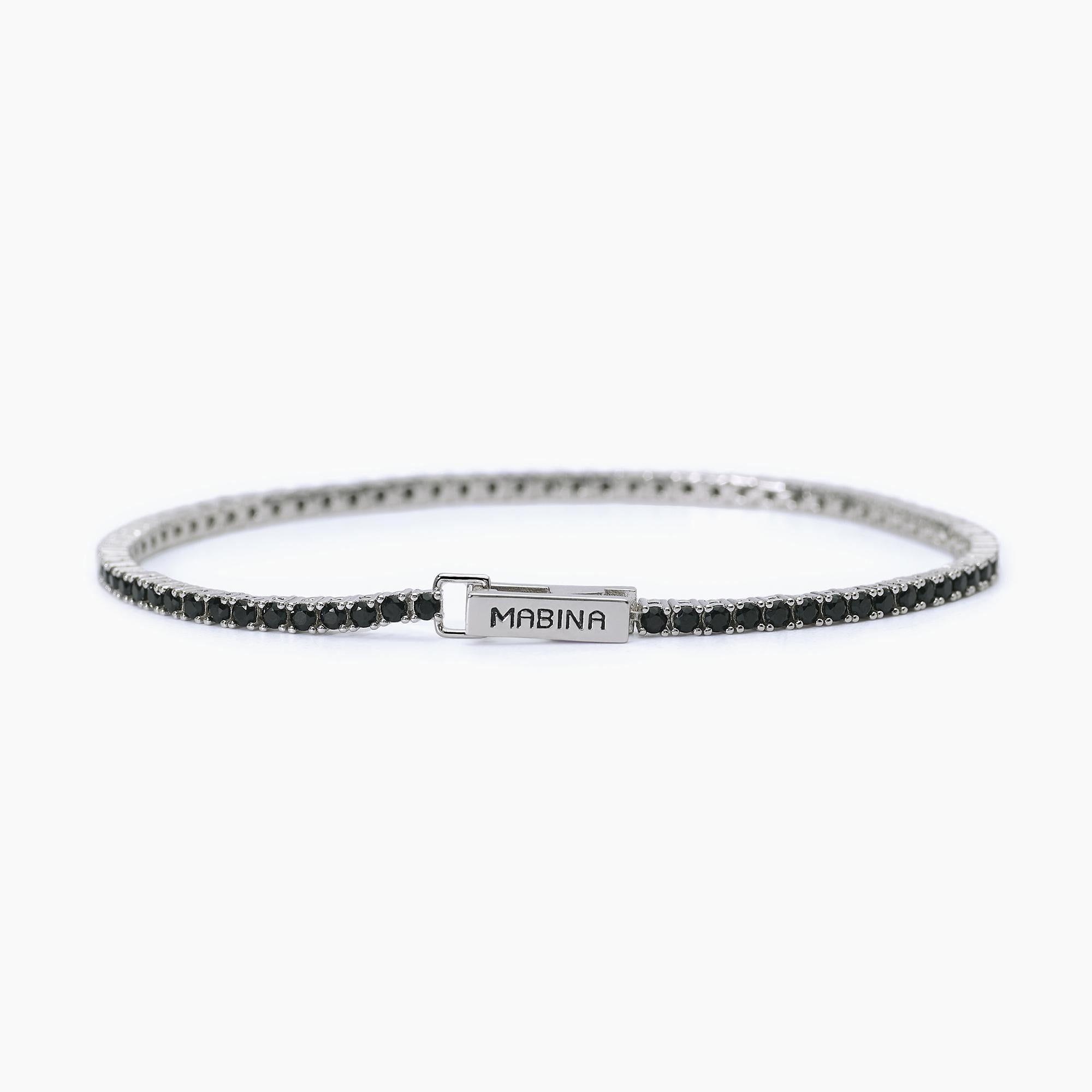 Mabina | Bracciale tennis nero TENNIS CLUB | 533713