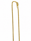 ORAFOLAMORGIA | Collana Fune Argento Dorato 45cm | 910042004025