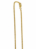 ORAFOLAMORGIA | Collana Fune Argento Dorato 45cm | 910042004025
