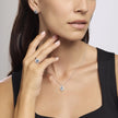 Mabina | Anello in argento con acquamarina sintetica ovale COOL OR RÉTRO? | 523358