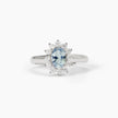 Mabina | Anello in argento con acquamarina sintetica ovale COOL OR RÉTRO? | 523358