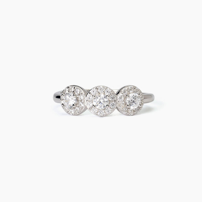 Mabina | Anello in argento con zirconi bianchi MILANESIENNE | 523368