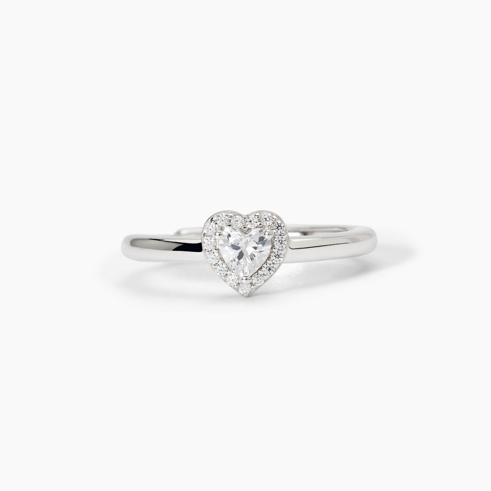 Mabina | Anello in argento con zirconi bianchi LOVE AFFAIR | 523381