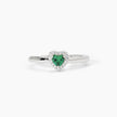 Mabina | Anello in argento con smeraldo sintetico LOVE AFFAIR | 523382