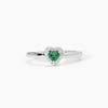 Mabina | Anello in argento con smeraldo sintetico LOVE AFFAIR | 523382