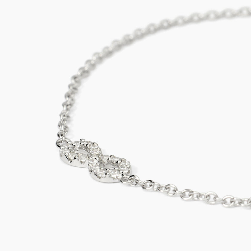 Mabina | Bracciale in argento con catena forzatina e infinito ENDLESS | 533822