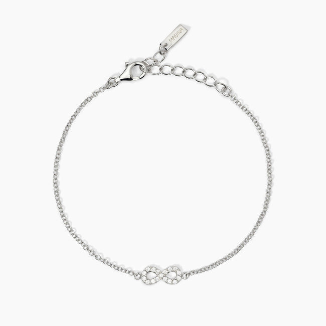Mabina | Bracciale in argento con catena forzatina e infinito ENDLESS | 533822