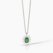 Mabina | Girocollo in argento con smeraldo sintetico COOL OR RÉTRO? | 553645