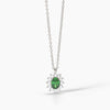 Mabina | Girocollo in argento con smeraldo sintetico COOL OR RÉTRO? | 553645