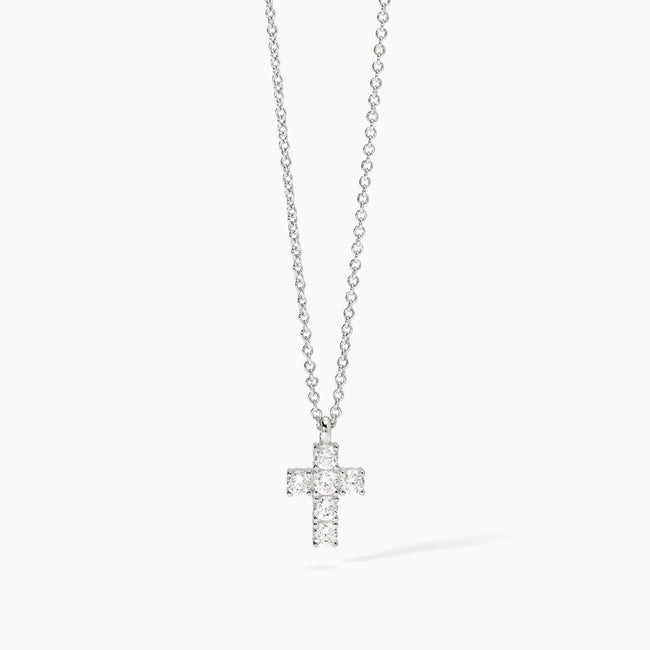Mabina | Girocollo in argento con ciondolo croce e zirconi CROCE DEL SUD | 553658