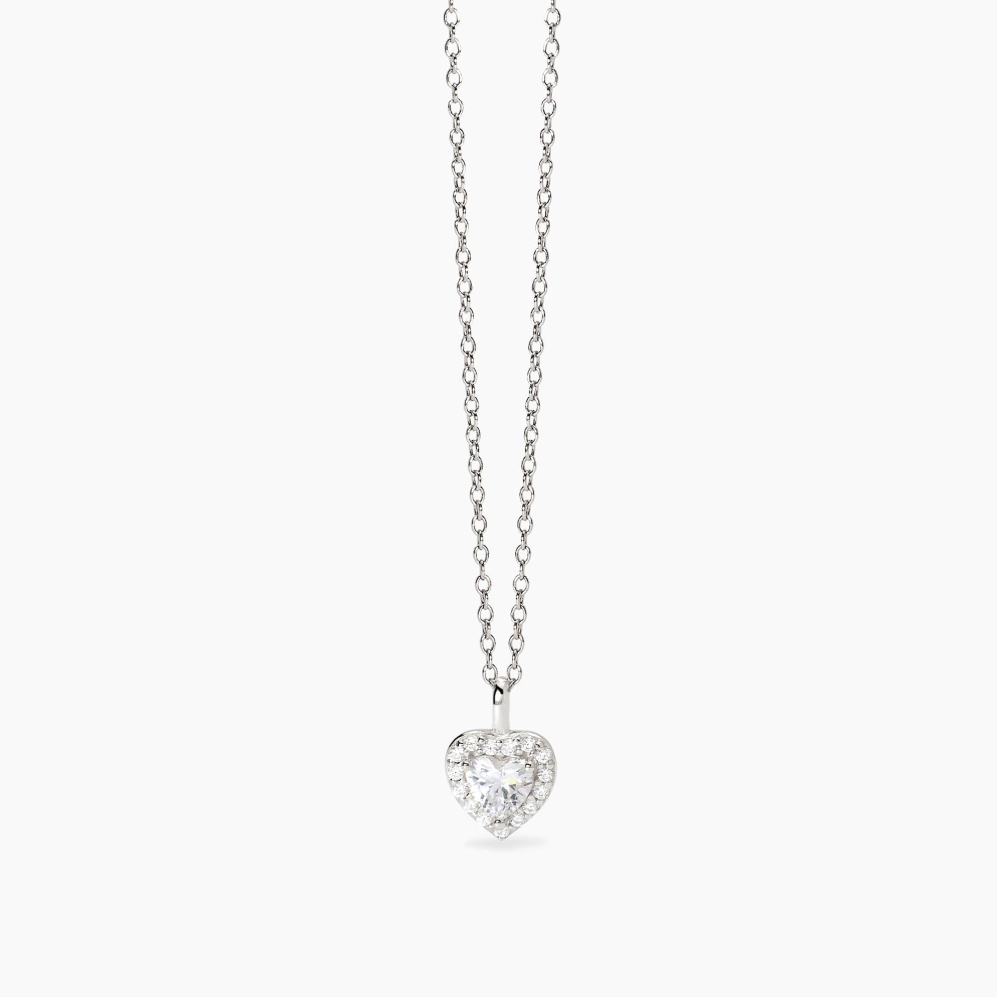 Mabina | Girocollo in argento con ciondolo a forma di cuore LOVE AFFAIR | 553666