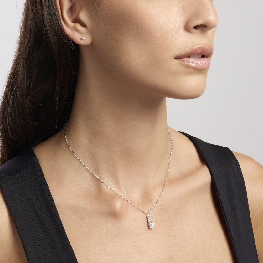 Mabina | Orecchini in argento con punto luce SHINY | 563712