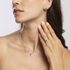 Mabina | Orecchini in argento con smeraldi sintetici taglio cuore LOVE AFFAIR | 563743