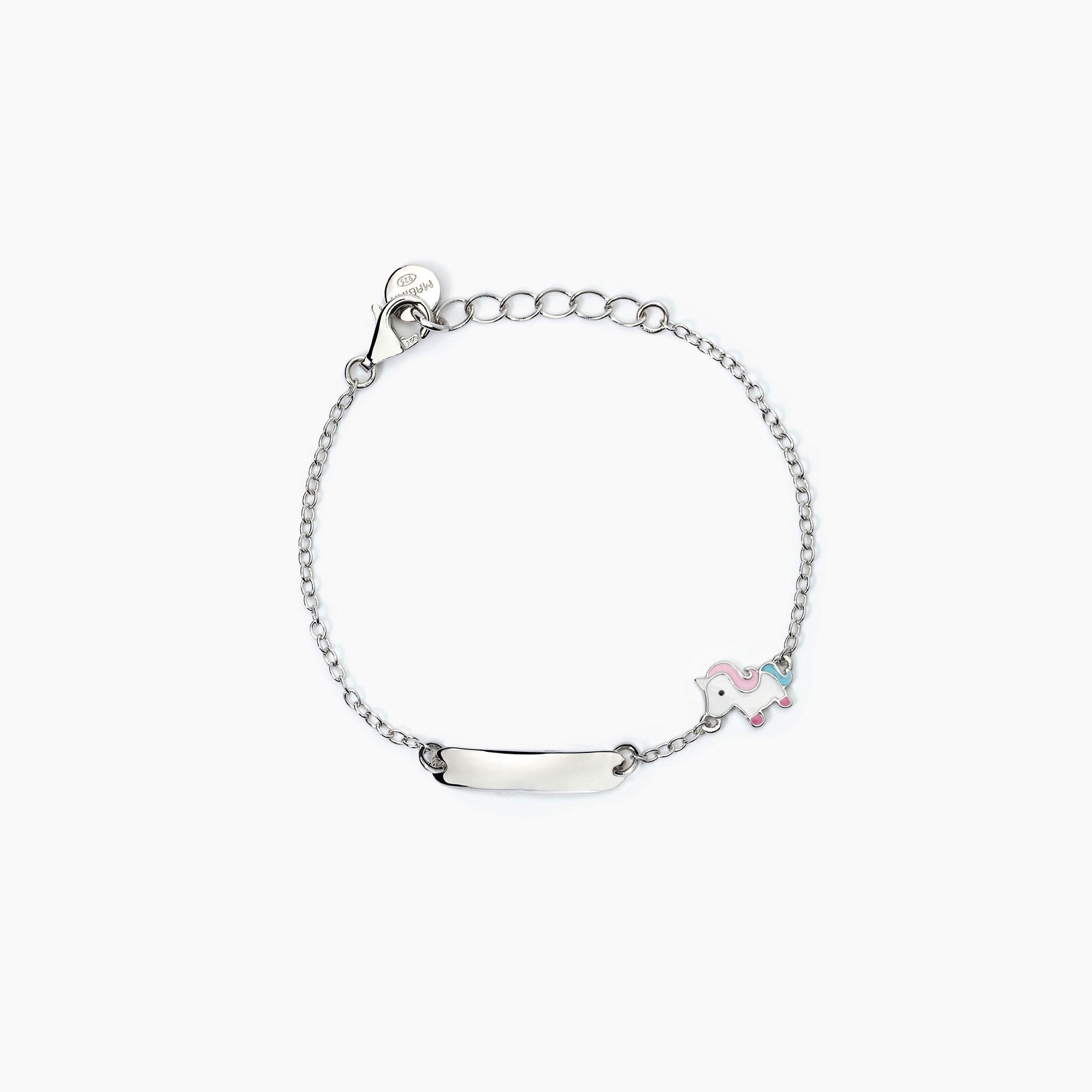 Mabina Baby | Bracciale personalizzabile in argento con unicorno UNICORN | 533789