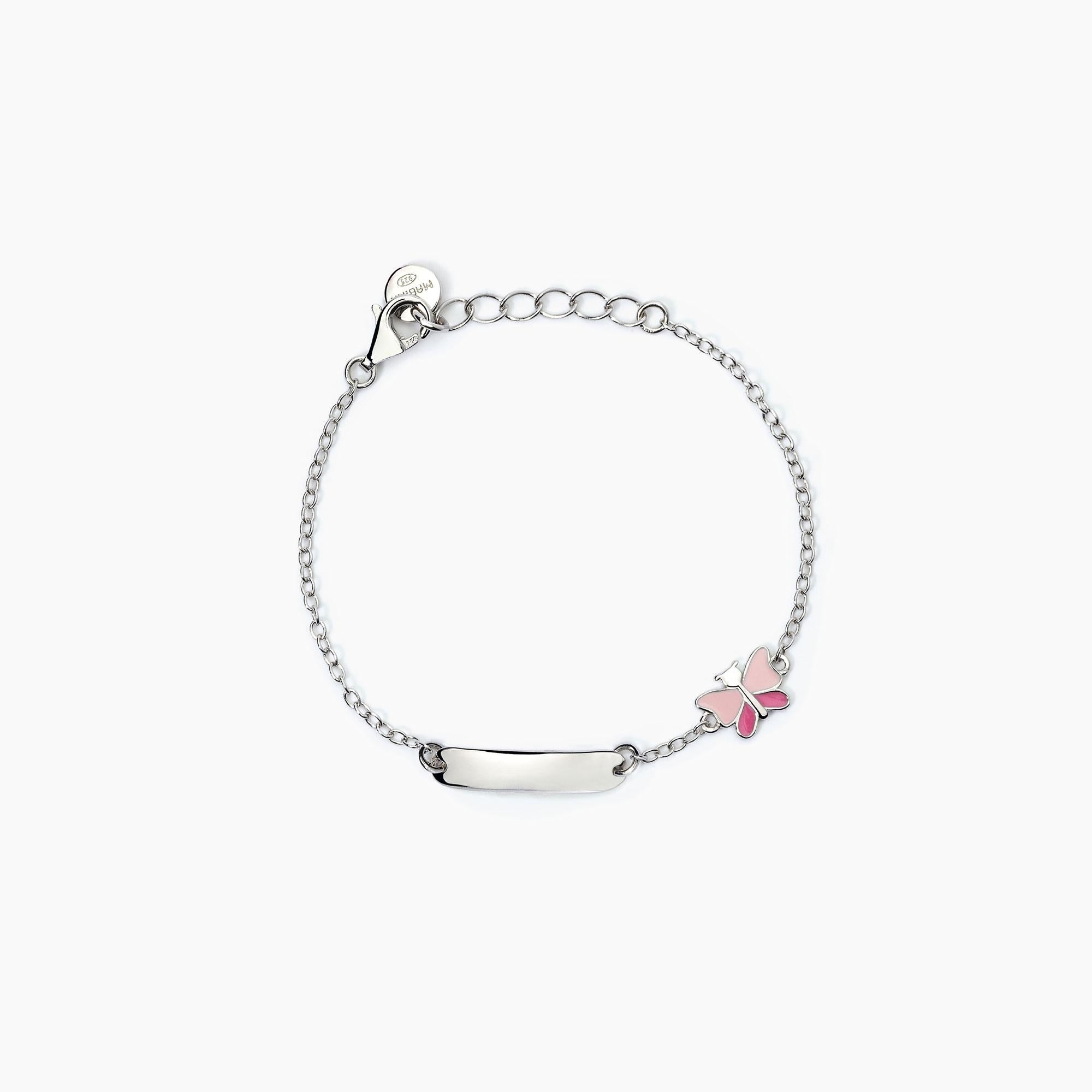 Mabina Baby | Bracciale personalizzabile in argento con farfalla BUTTERFLY | 533799
