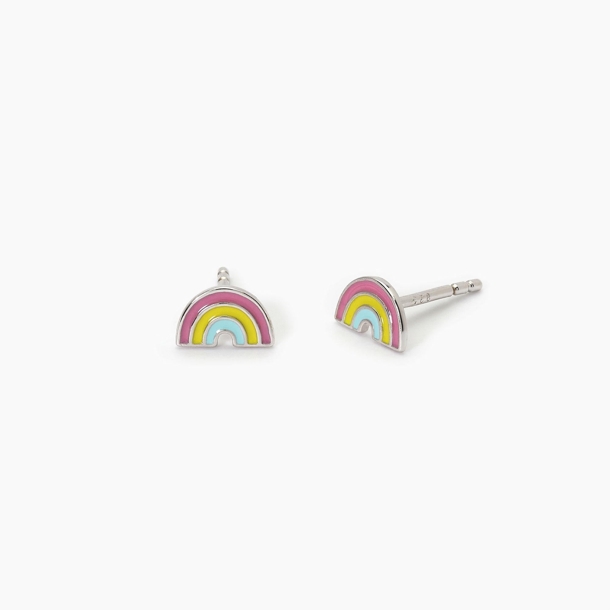 Mabina Junior | Orecchini per bambina in argento con arcobaleno RAINBOW | 563691
