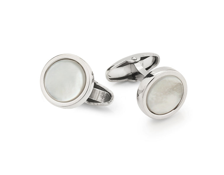 UNOAERRE | Gemelli in argento e madreperla | 5456