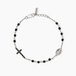 Mabina | Bracciale uomo in argento con croce e Madonnina Mystical | 533832