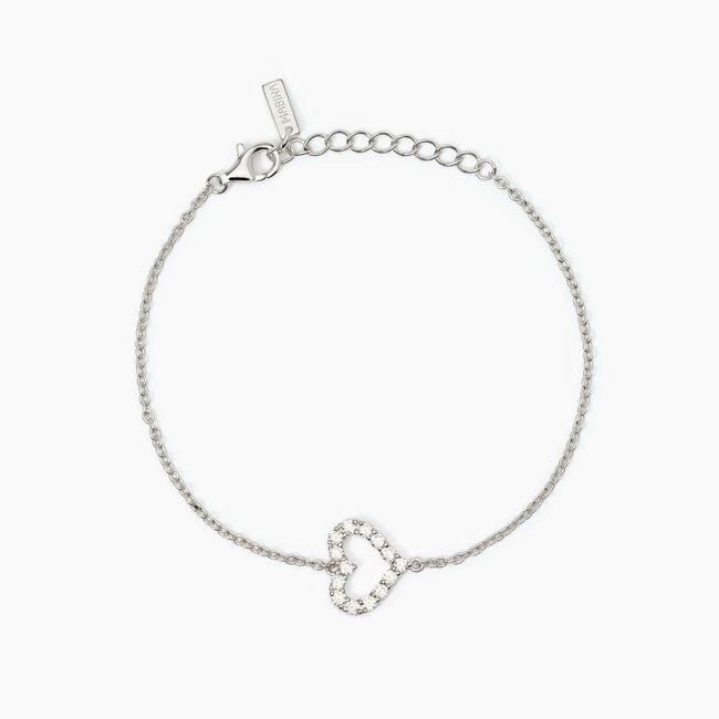 Mabina | Bracciale donna in argento con cuore Happy Love | 533835