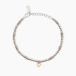 Mabina | Bracciale in argento placcato oro rosa con cuore Little Mix | 533839