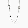 Mabina | Collana uomo in argento con croce e Madonnina Mystical | 553680
