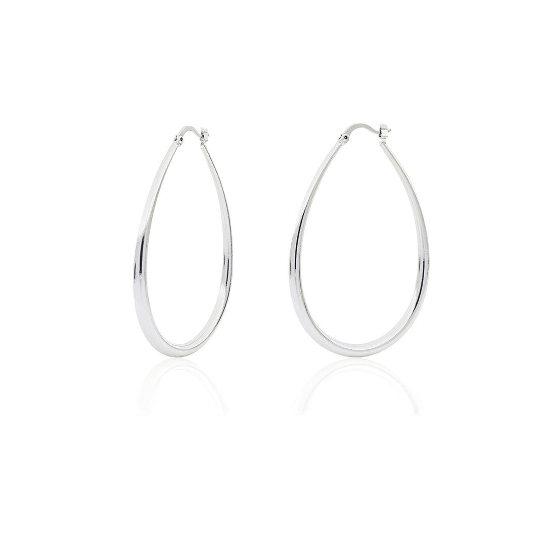 UNOAERRE | Orecchini a goccia grandi in bronzo argentato | 1774