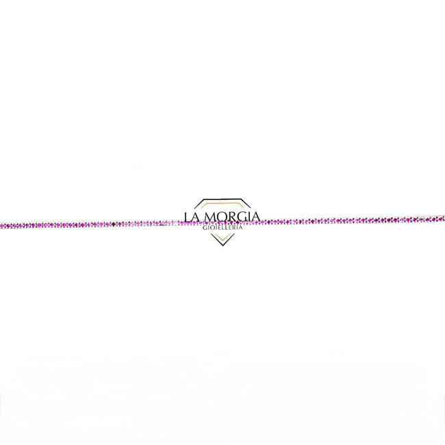 DONNAORO | Bracciale Tennis Oro e Rubini | LBR12645