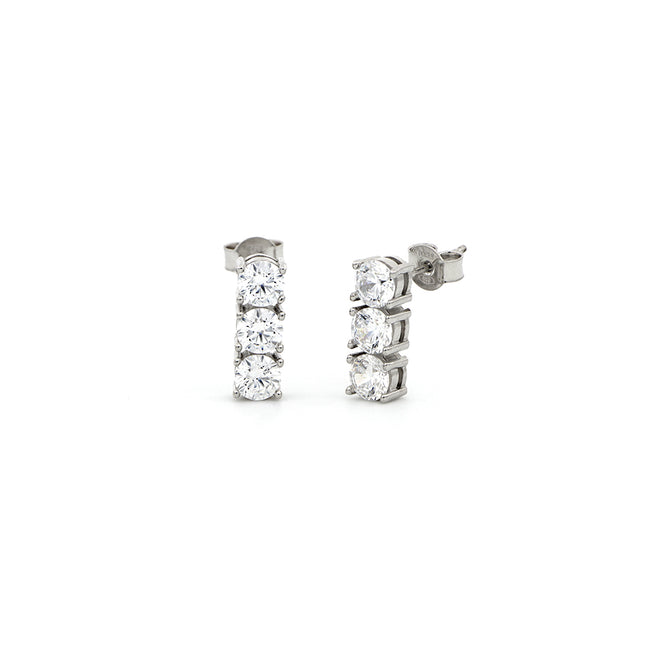 UNOAERRE | Orecchini Trilogy in argento bianco | 5825