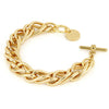 UNOAERRE | Bracciale in bronzo dorato con catena spiga | 1865