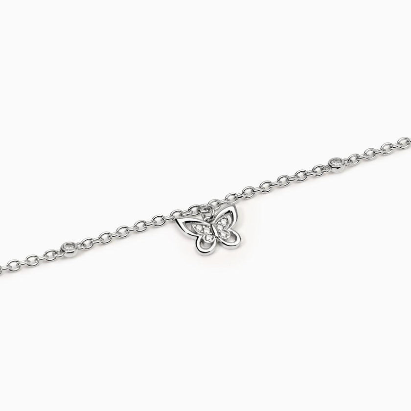 Mabina | Bracciale in argento con catena e farfalla Spring Life | 533891