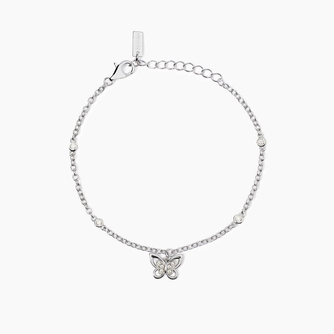 Mabina | Bracciale in argento con catena e farfalla Spring Life | 533891