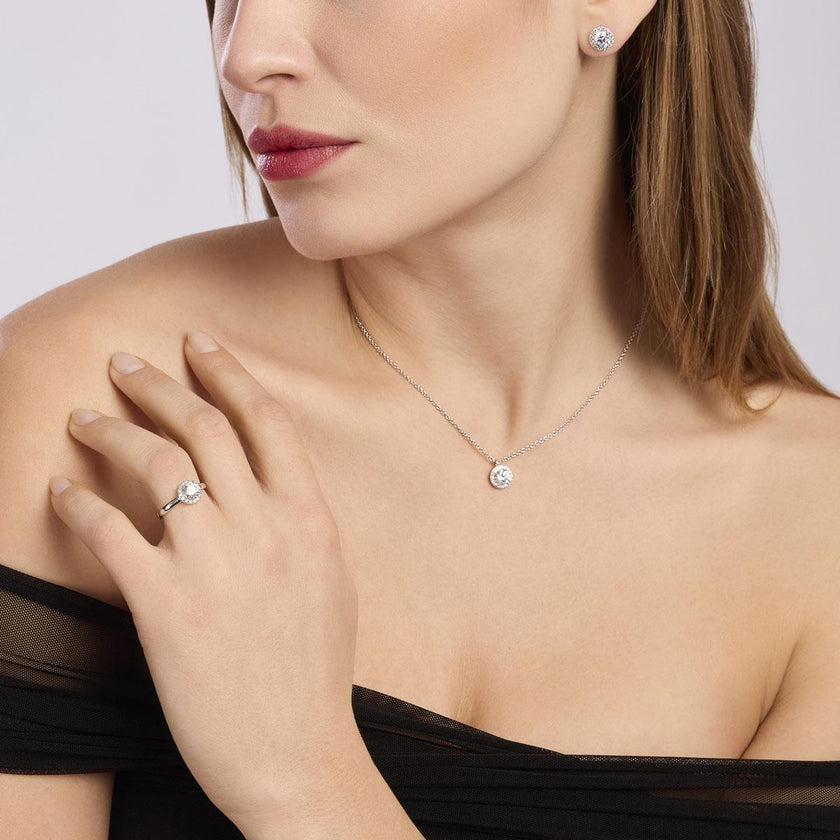 Mabina | Orecchini lobo con zirconi Revival | 563790