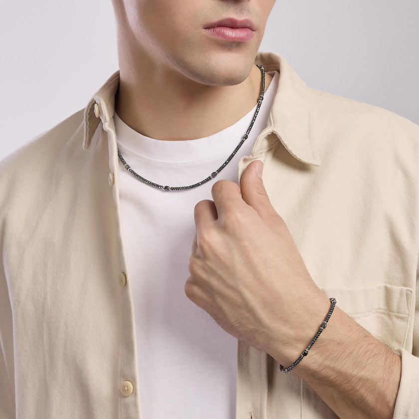 Mabina | Bracciale uomo con rondelle Route 66 | 533855