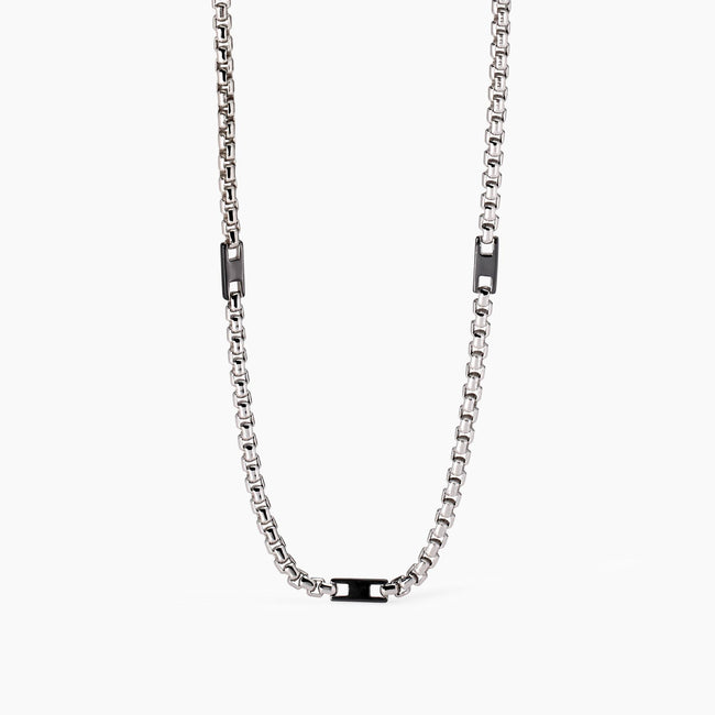 Mabina | Collana uomo con elementi bruniti Active | 553749