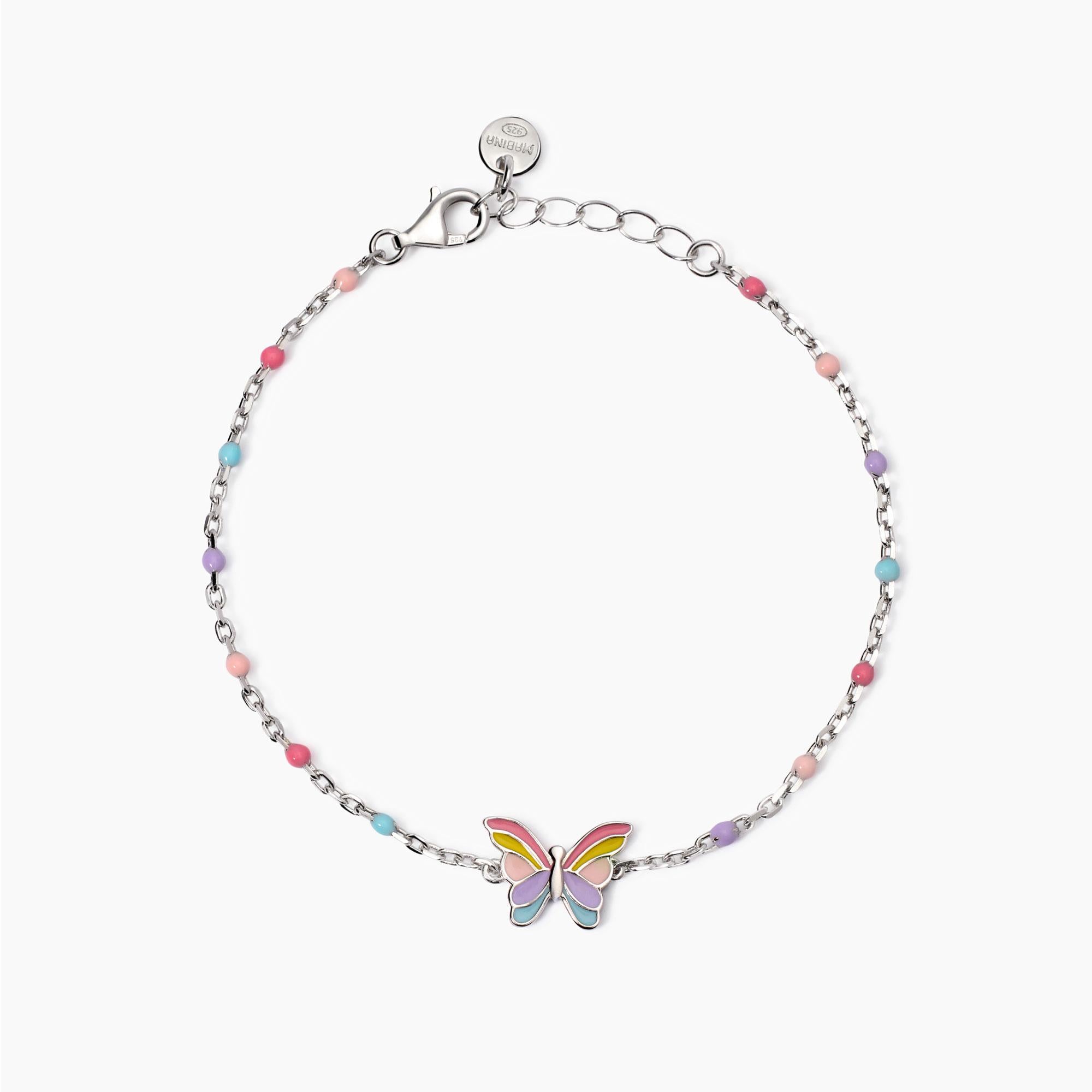 Mabina Junior | Bracciale con farfallina smaltata Butterfly | 533910