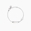 Mabina Baby | Bracciale con quadrifoglio e targhetta incidibile Lucky-Tag | 533911